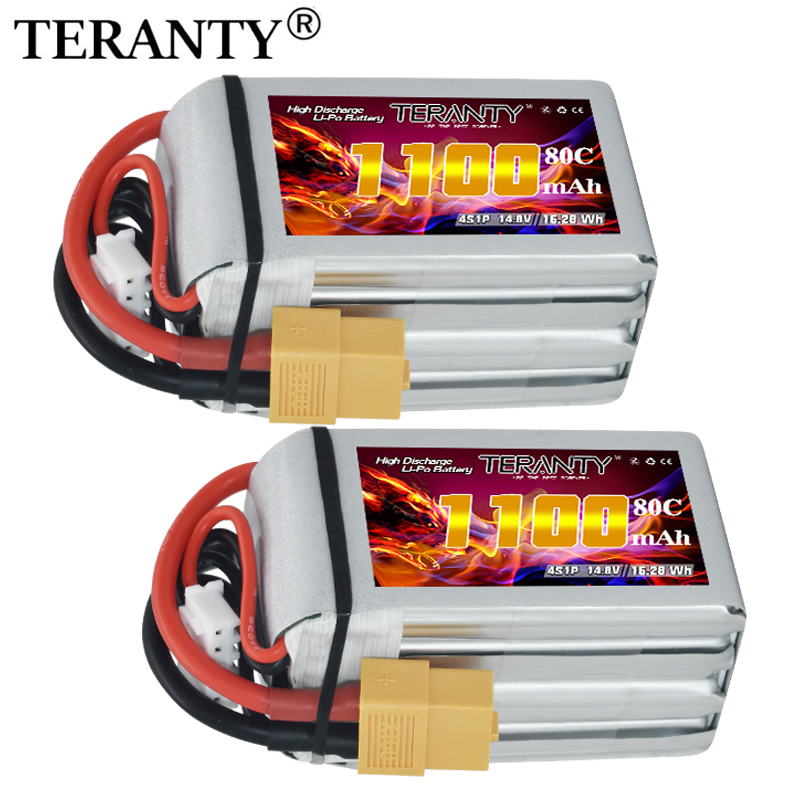 Drone Lipo Battery - TERANTY 4S 1100mAh 80C/160C Lipo Battery