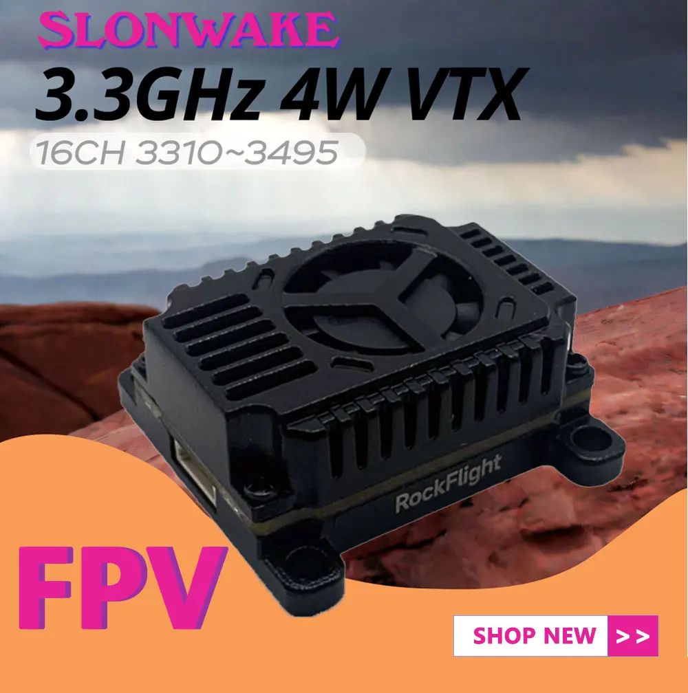 SLONWAKE FPV 3.3G 16CH 4000mW  - مراجعة Drone Rc Remote وسعره