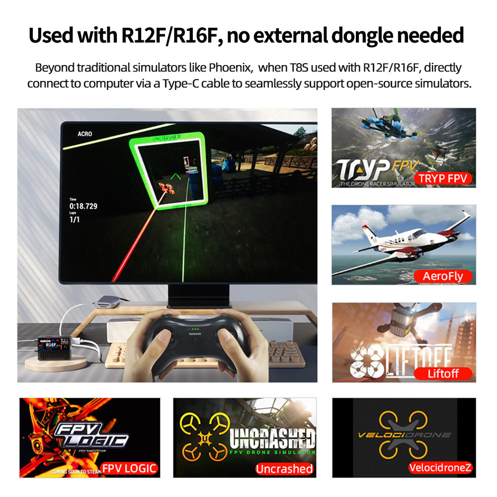 Radiolink T8S 2.4G 8 Channel R - مراجعة Drone Rc Game وسعره