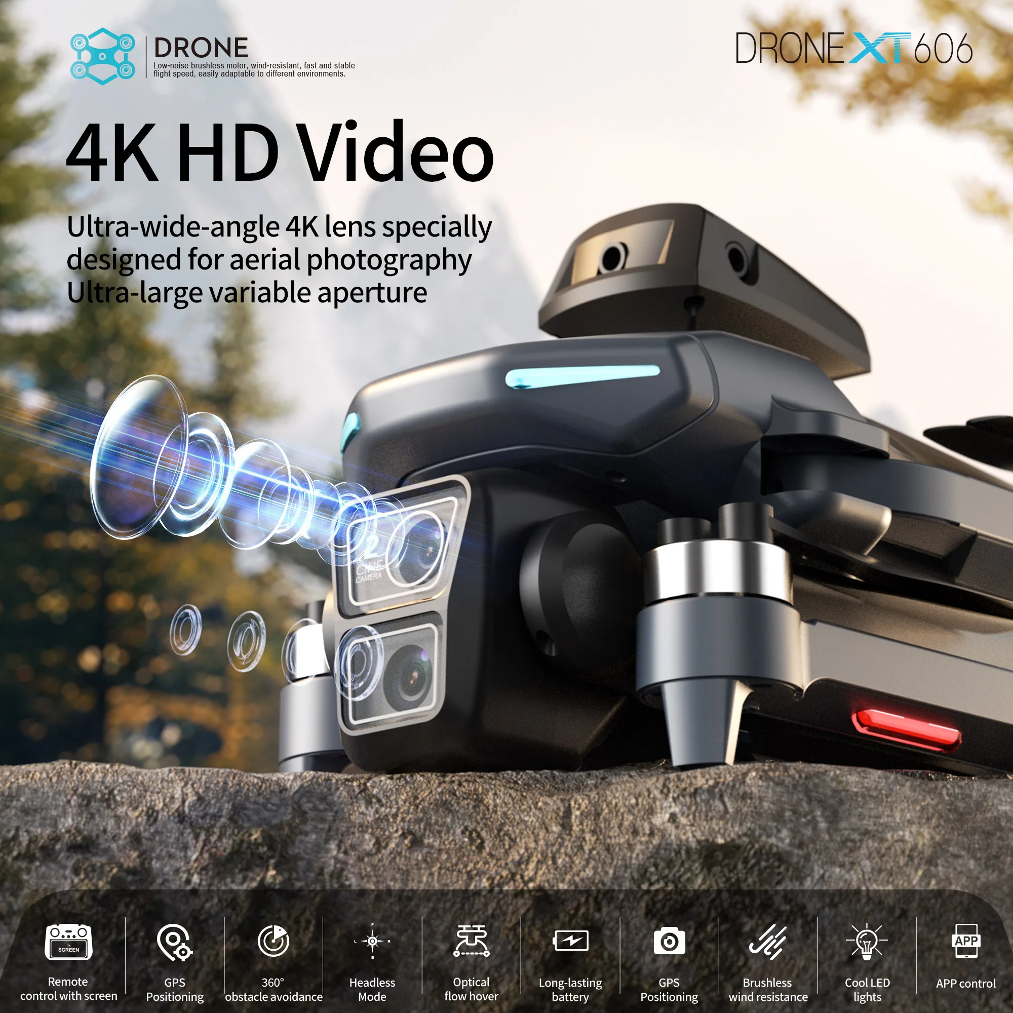 Lenovo XT606 Drone Professiona - مراجعة Drone Gps Rc Tt36 وسعره