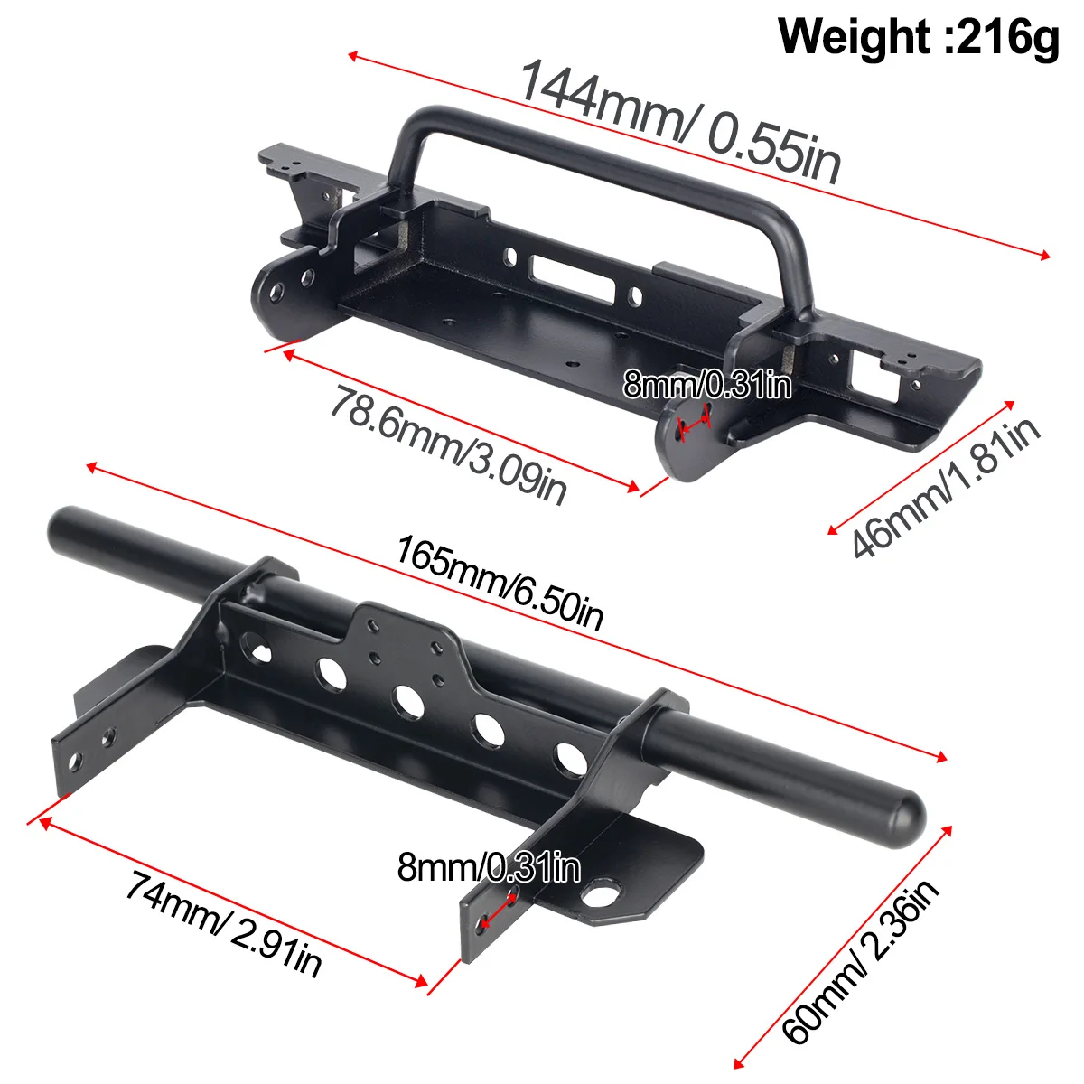 Metal Front Bumper for VP VS4- - مراجعة Rc Rock Crawler وسعره