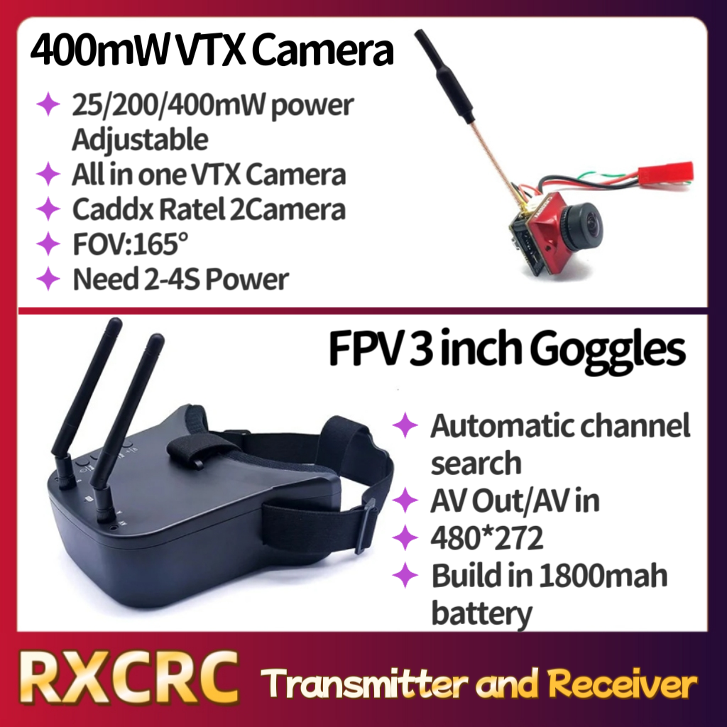 RXCRC 5.8G Module transmitter  - مراجعة Caddx Fpv Camera وسعره