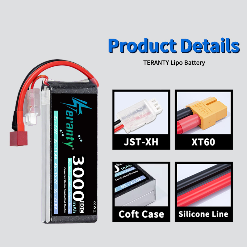 TERANTY 2S 3000mAh Lipo Batter - مراجعة Drone Lipo Battery وسعره