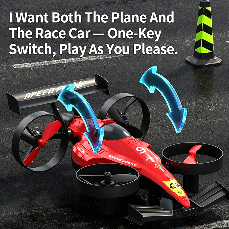 Drone 2 In 1 Flying RC Car Hel - مراجعة Drone Bike Rc وسعره