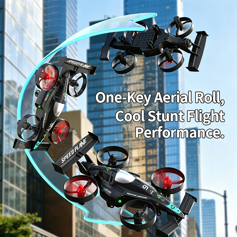 Drone 2 In 1 Flying RC Car Hel - مراجعة Drone Bike Rc وسعره