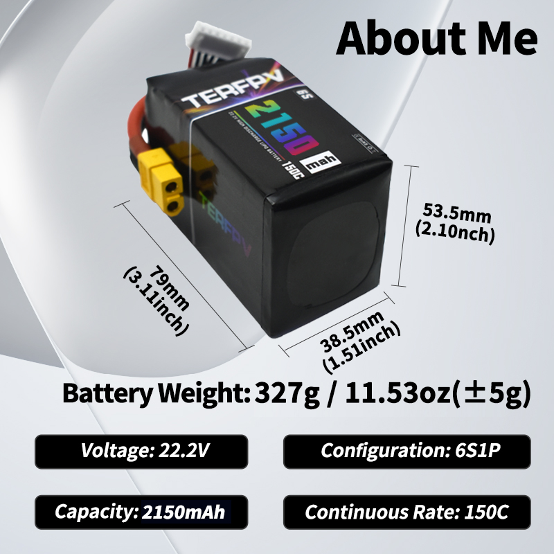 TERFPV Lipo Battery 6S 22.2V 1 - مراجعة Drone Lipo Battery وسعره