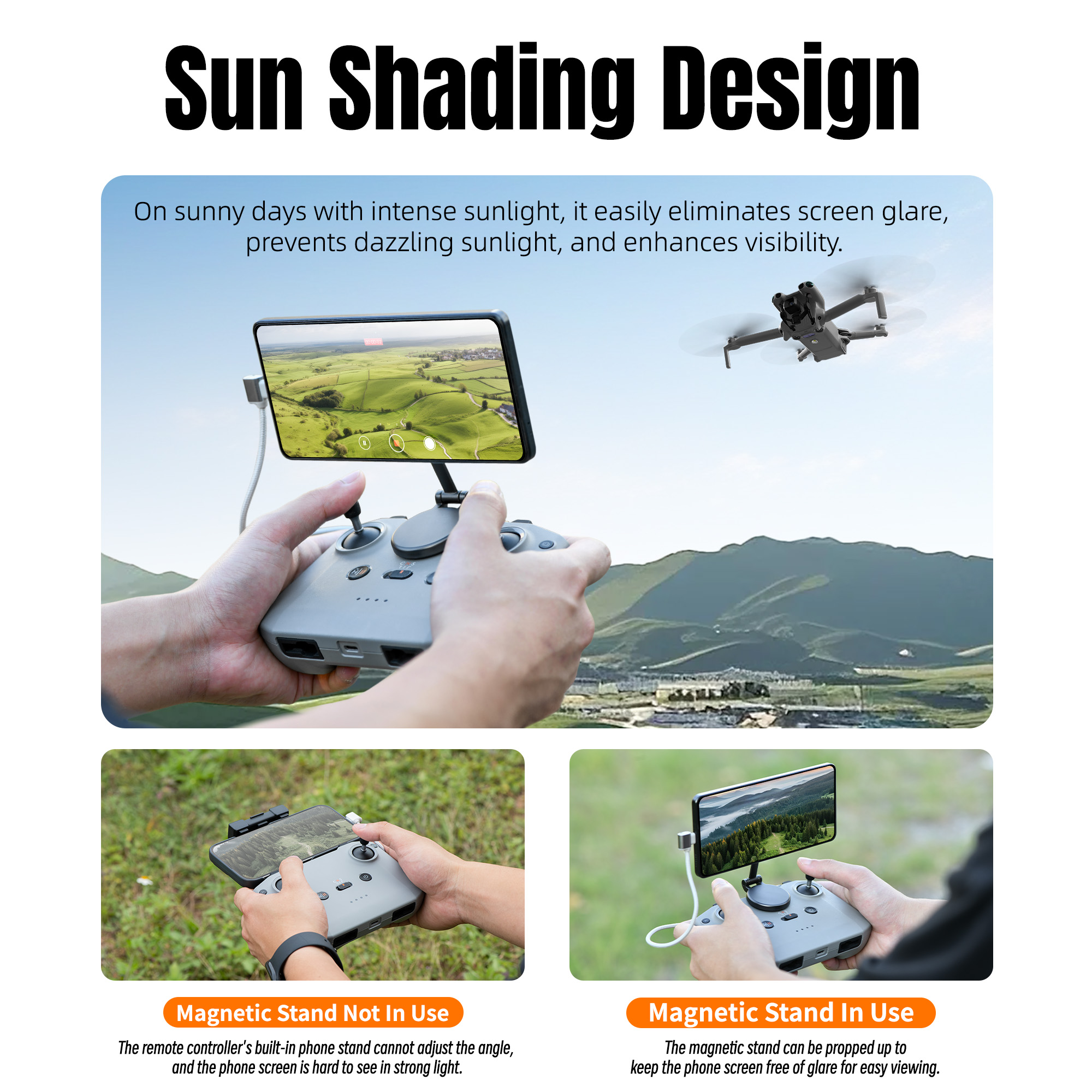 Adjustable Magnetic Phone Stan - مراجعة Drone Dji Rc N1 وسعره