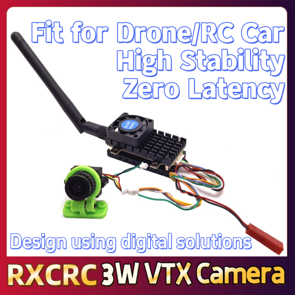 RXCRC 5.8G 3W Video VTX transm - مراجعة Drone Rc With Camera وسعره