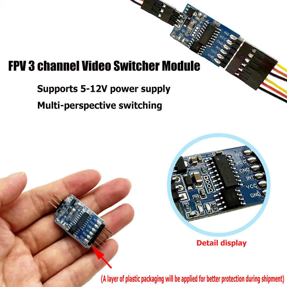 5.8G 3 Channel Video Switcher  - مراجعة Drone Rc With Camera وسعره