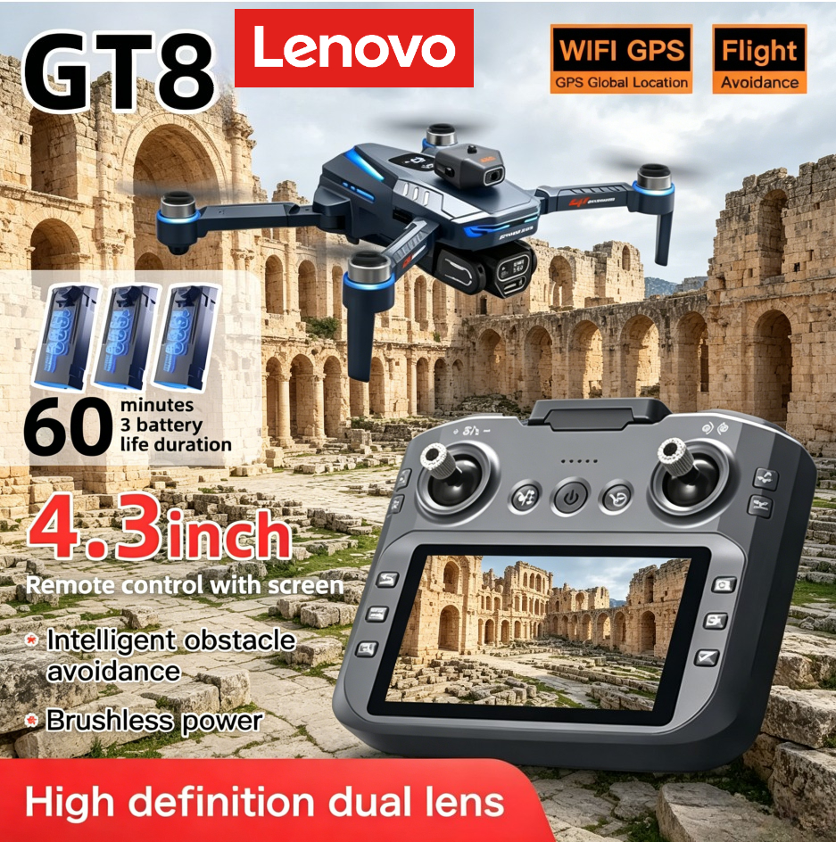 Lenovo GT8 RC Drone GPS 8K HD  - مراجعة Drone Gps Rc Tt36 وسعره