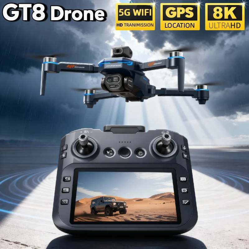 HOT For LSRC GT8 Drone 4K Prof - مراجعة Drone Gps Rc Tt36 وسعره