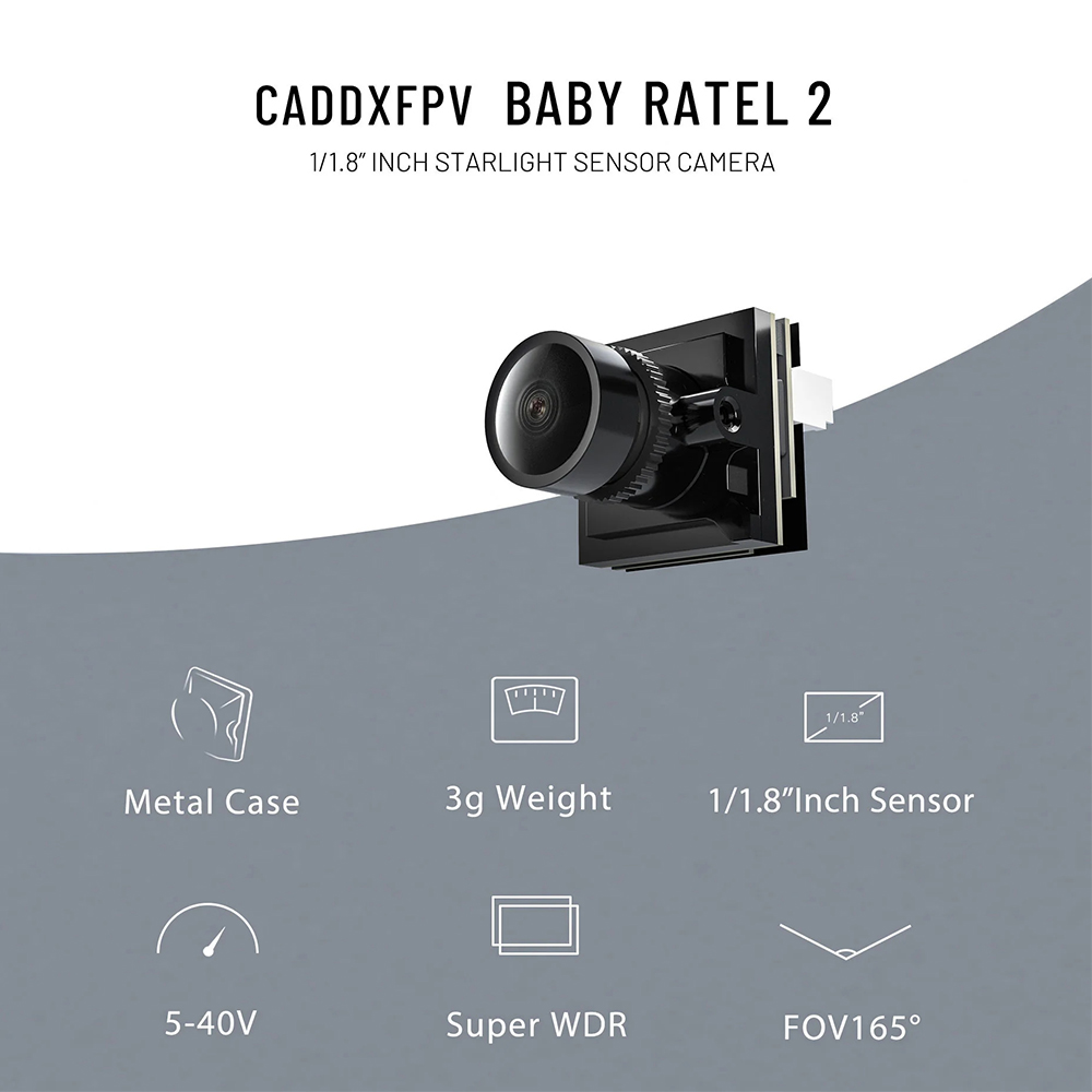 CADDX Micro FPV Camera Ratel 2 - مراجعة Drone Rc With Camera وسعره