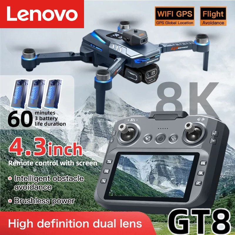 Lenovo GT8 Drone 8K Profession - مراجعة Drone Gps Rc Tt36 وسعره
