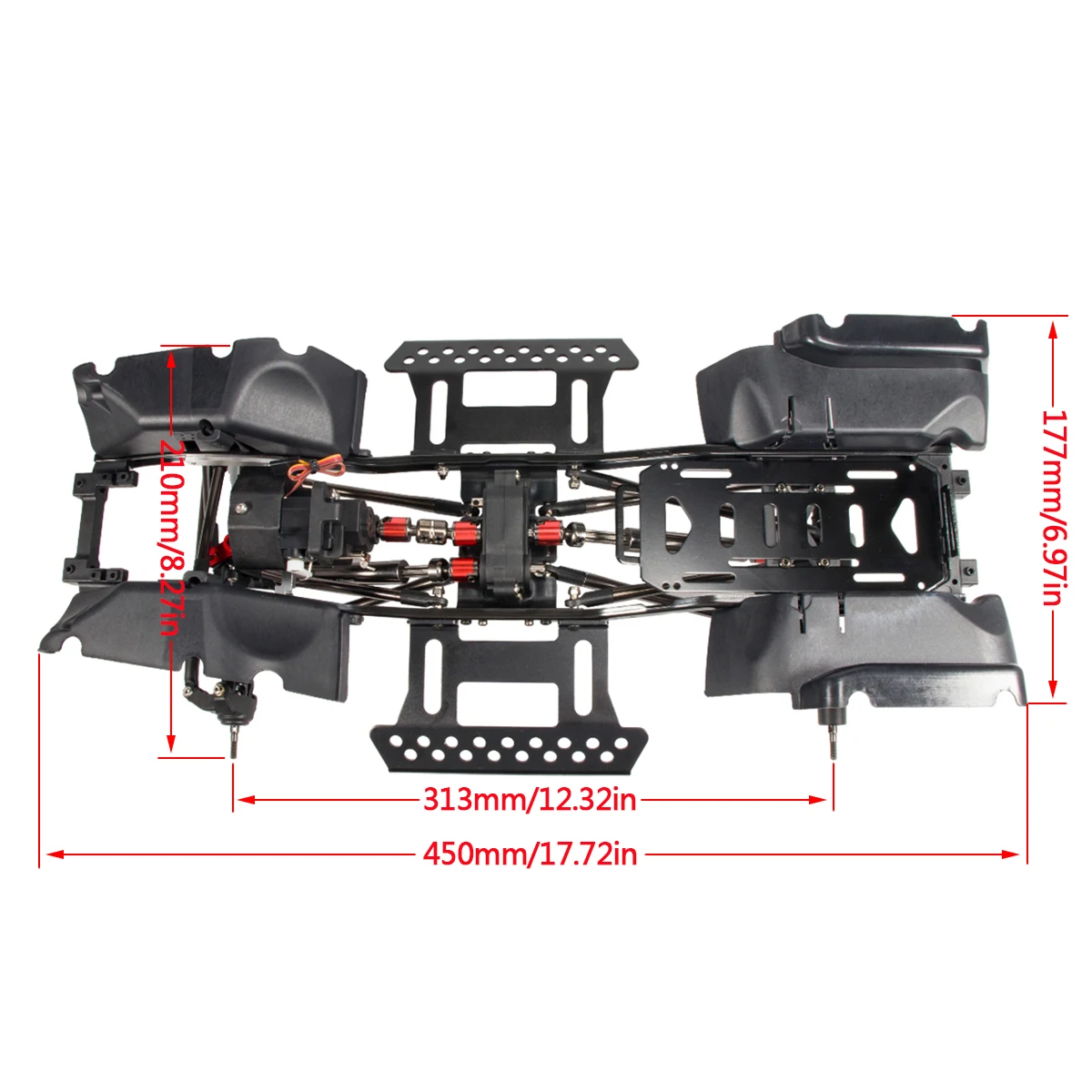 1/10 RC Crawler Chassis Kit wi - مراجعة Rc Rock Crawler وسعره