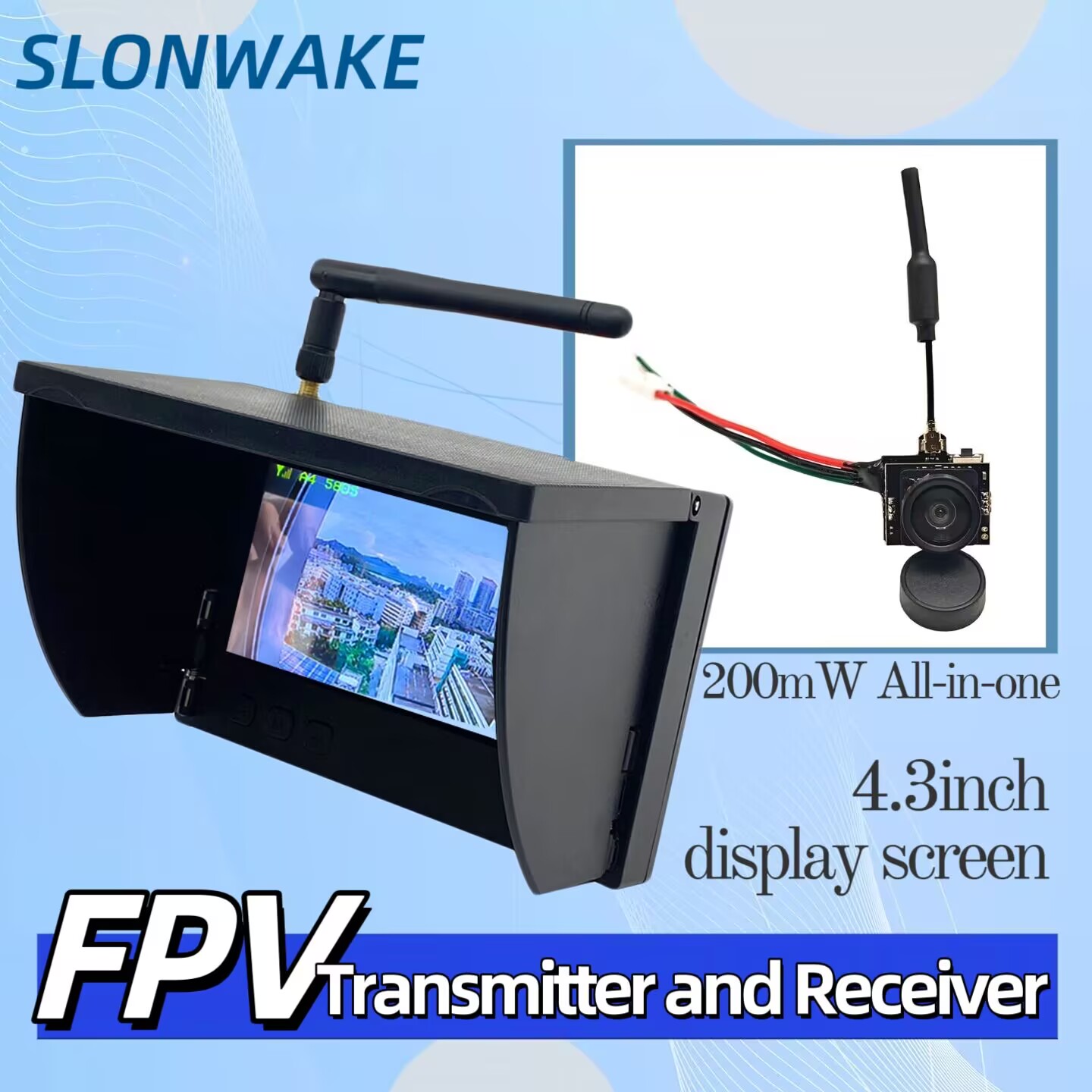 SLONWAKE 5.8G Analog Video Tra - مراجعة Drone Rc With Camera وسعره