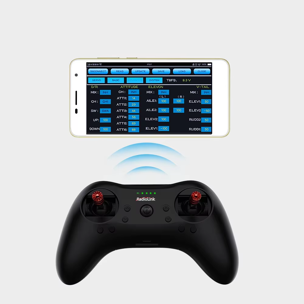 Radiolink T8S 2.4G 8CH Radio R - مراجعة Drone Rc Game وسعره