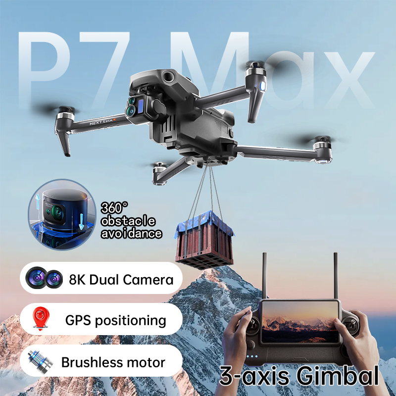NEW P7 Max Drone 8K Camera GPS - مراجعة Drone Gps Rc Tt36 وسعره
