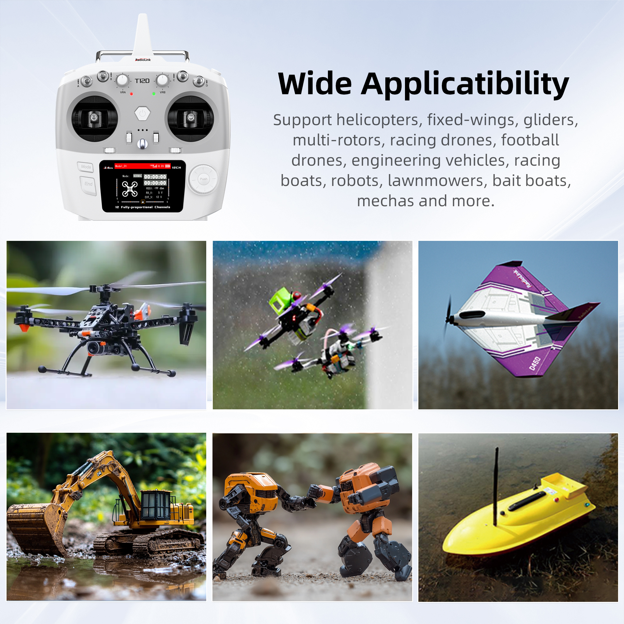Radiolink T12D ELRS 12 Channel - مراجعة Joystick Rc Drone وسعره