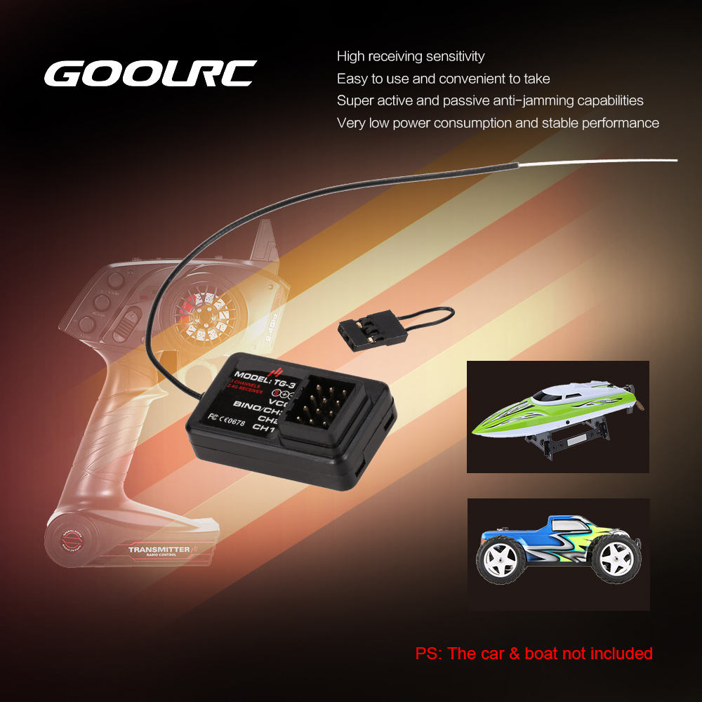 GoolRC TG-3 2.4G 3CH RC Car Bo - مراجعة Joystick Rc Drone وسعره