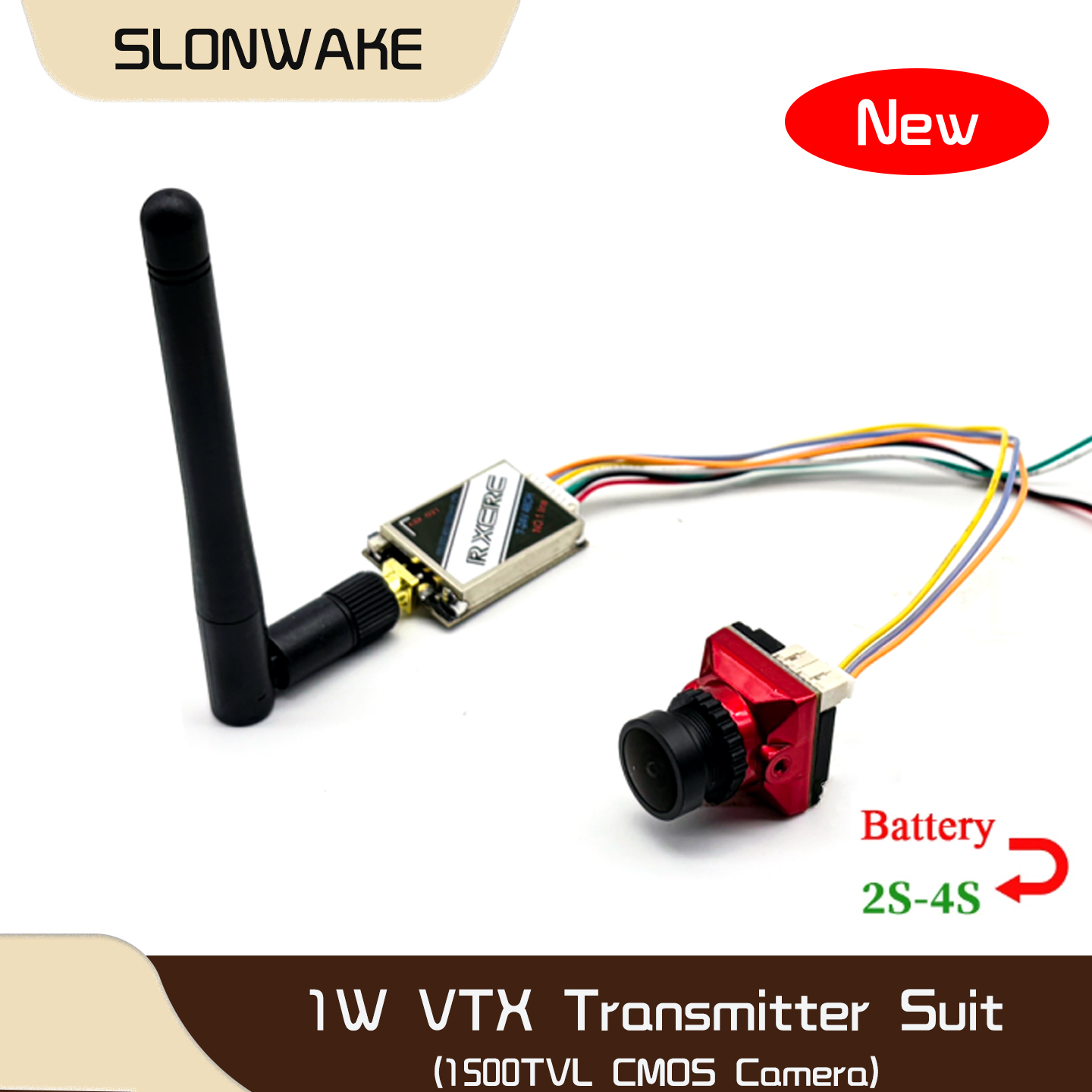 SLONWAKE  5.8G 48CH 1W VTX 100 - مراجعة Drone Rc With Camera وسعره