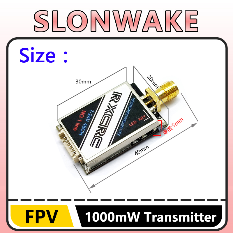SLONWAKE  5.8G 48CH 1W VTX 100 - مراجعة Drone Rc With Camera وسعره