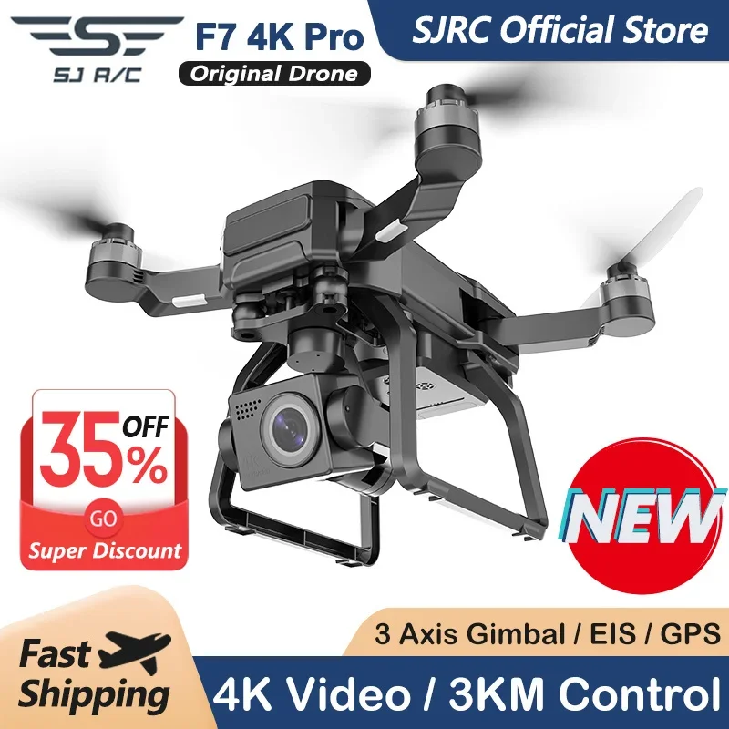 SJRC F7 4K PRO Camera Drone GP - مراجعة Drone Sjrc وسعره