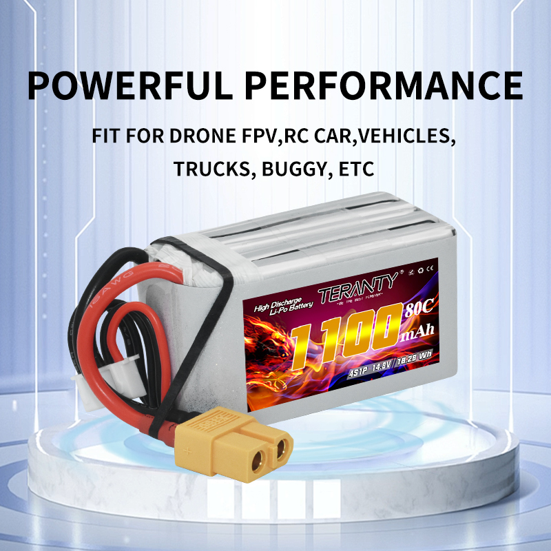 TERANTY 4S 1100mAh 80C/160C Li - مراجعة Drone Lipo Battery وسعره