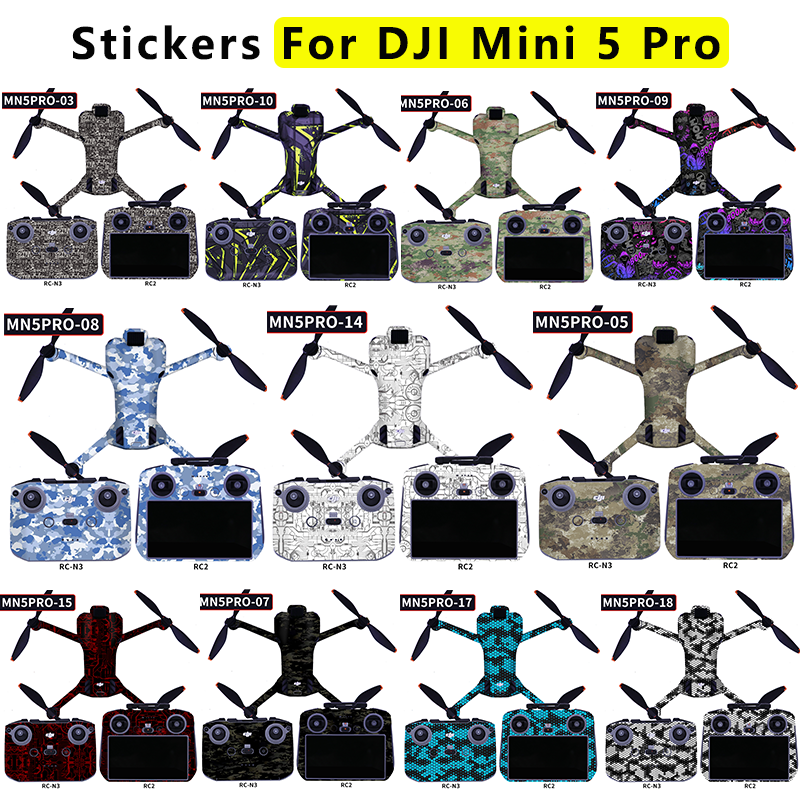 For DJI Mini 5Pro Drone Sticke - مراجعة Drone Dji Rc Pro وسعره