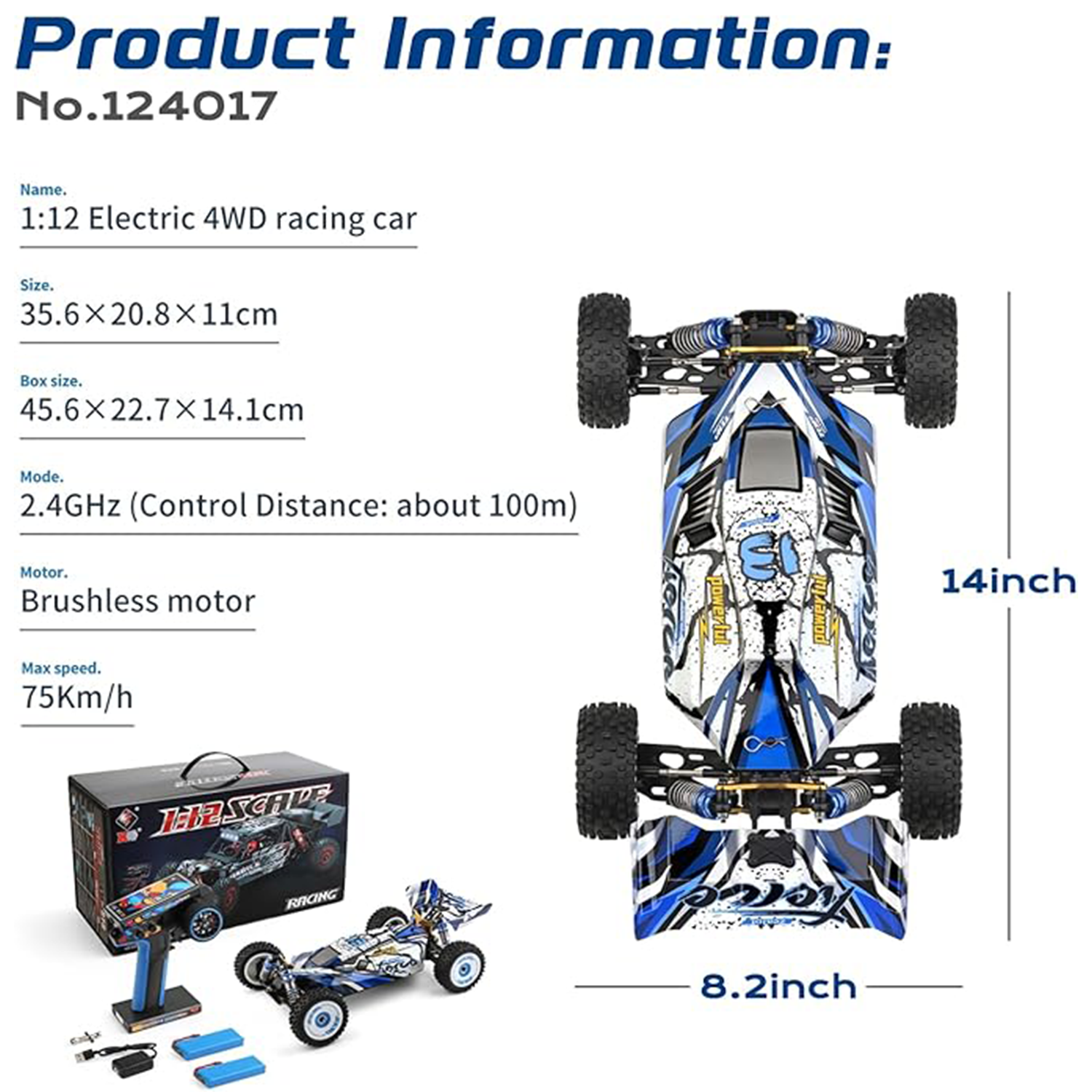 WLtoys 124017(V2) Fast RC Car, - مراجعة Drone Bike Rc وسعره