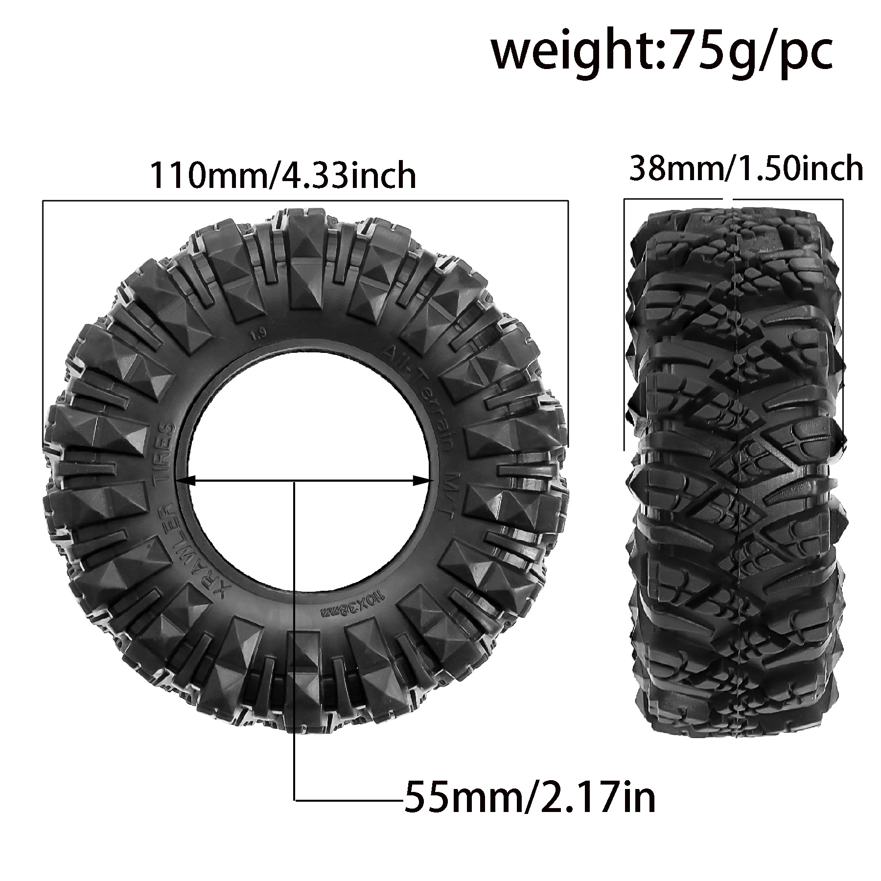 4Pcs 1.9 Inch Rubber Rock Craw - مراجعة Rc Rock Crawler وسعره