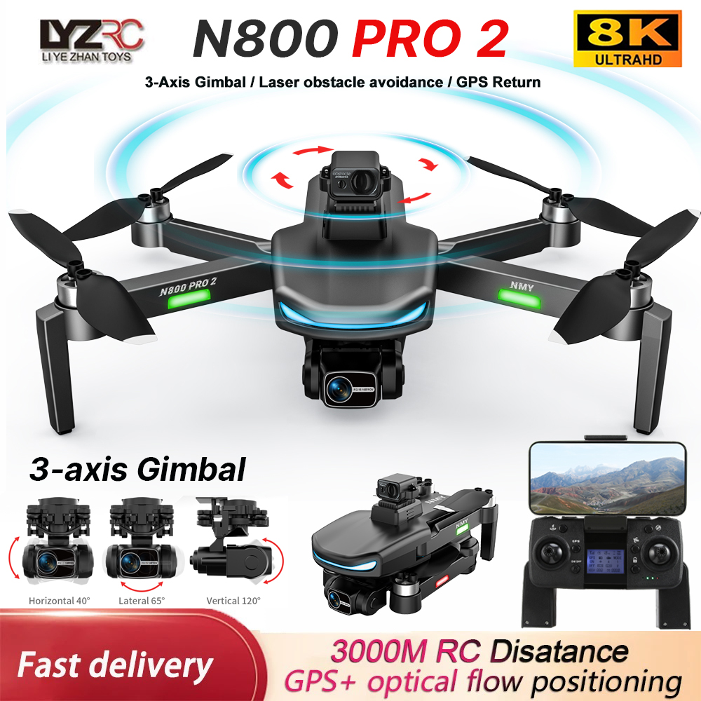 N800 PRO 2 GPS Drone Professio - مراجعة Drone Gps Rc Tt36 وسعره
