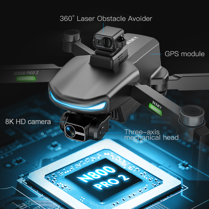 N800 PRO 2 GPS Drone Professio - مراجعة Drone Gps Rc Tt36 وسعره