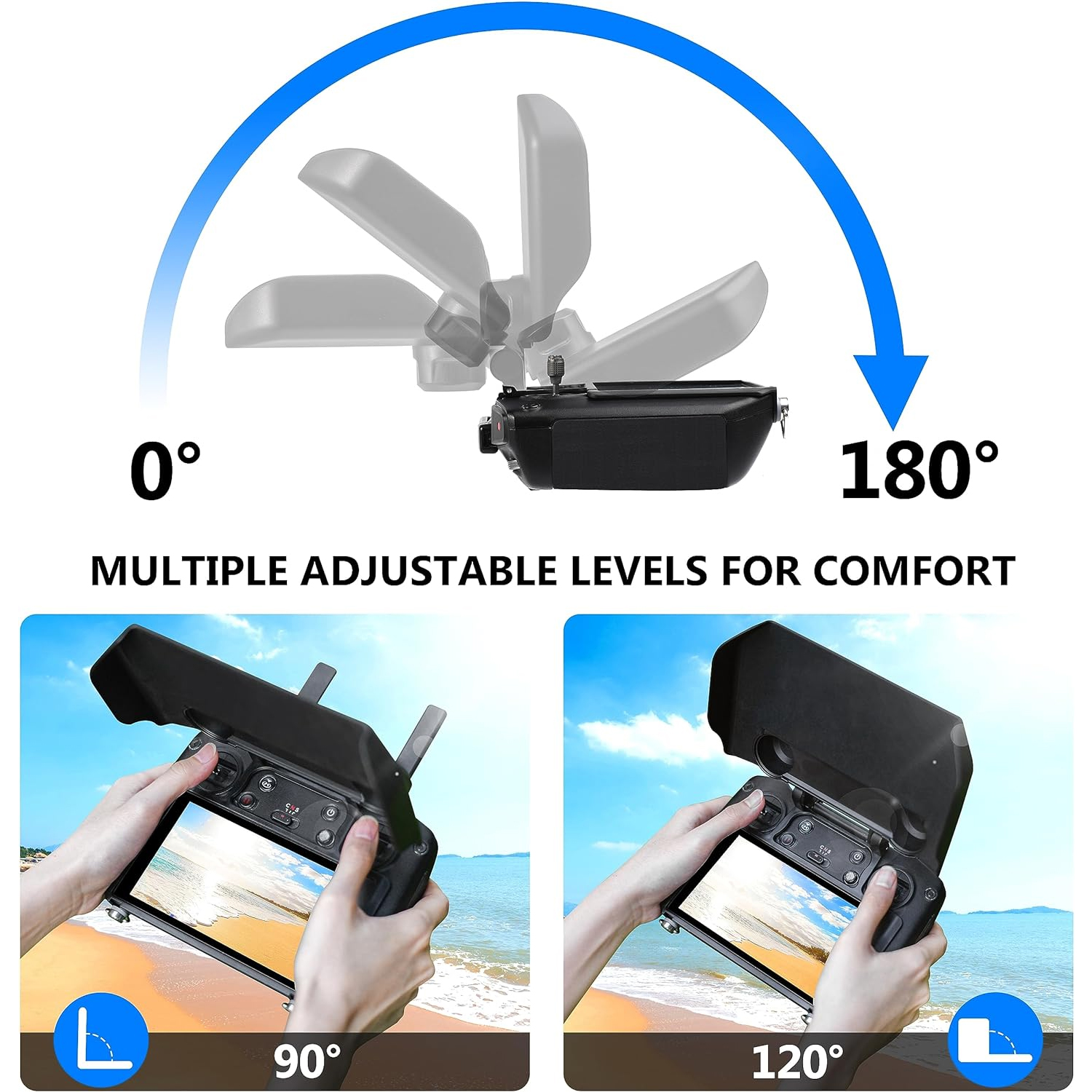 2-in-1 Sun Hood & Joystick Cov - مراجعة Joystick Rc Drone وسعره