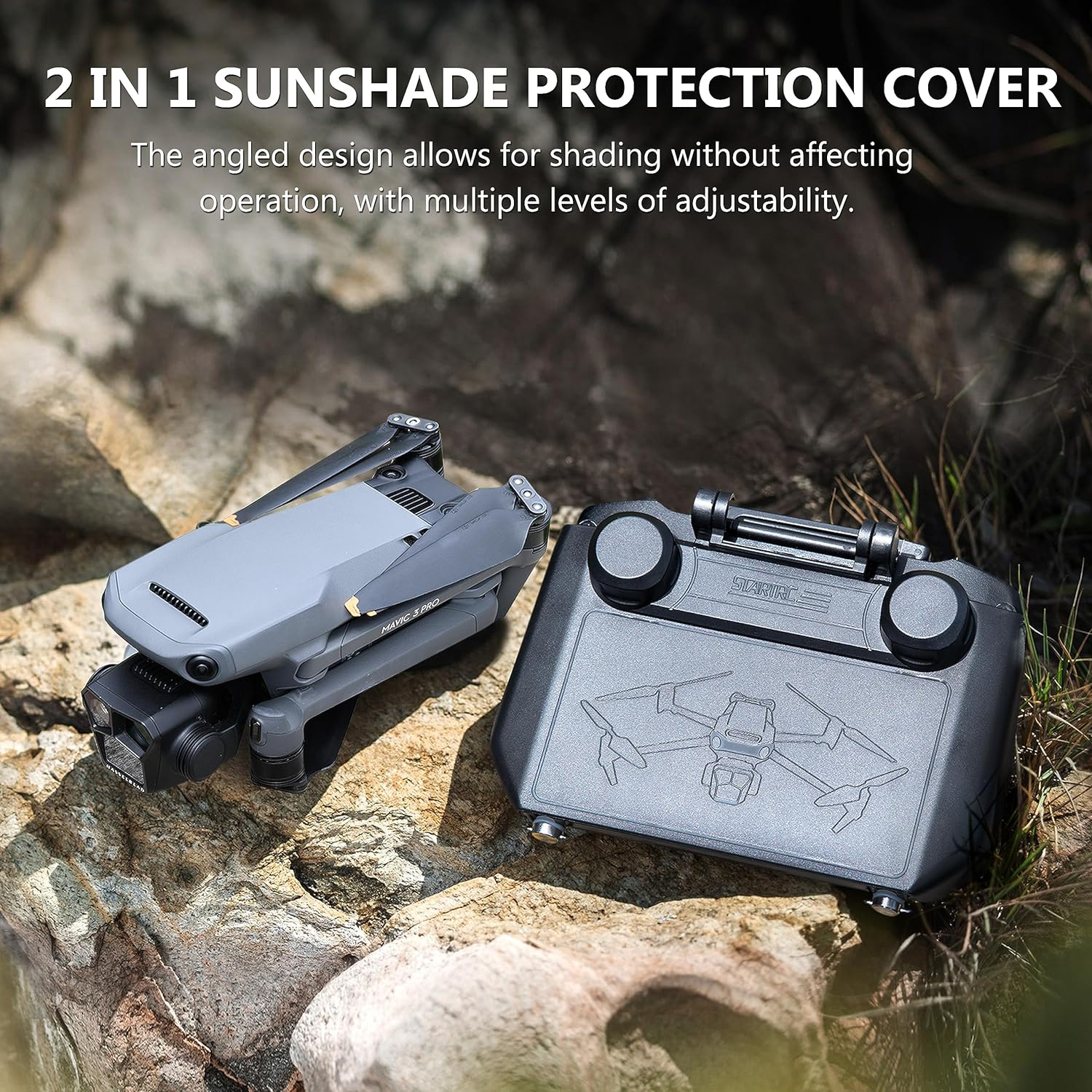 2-in-1 Sun Hood & Joystick Cov - مراجعة Joystick Rc Drone وسعره