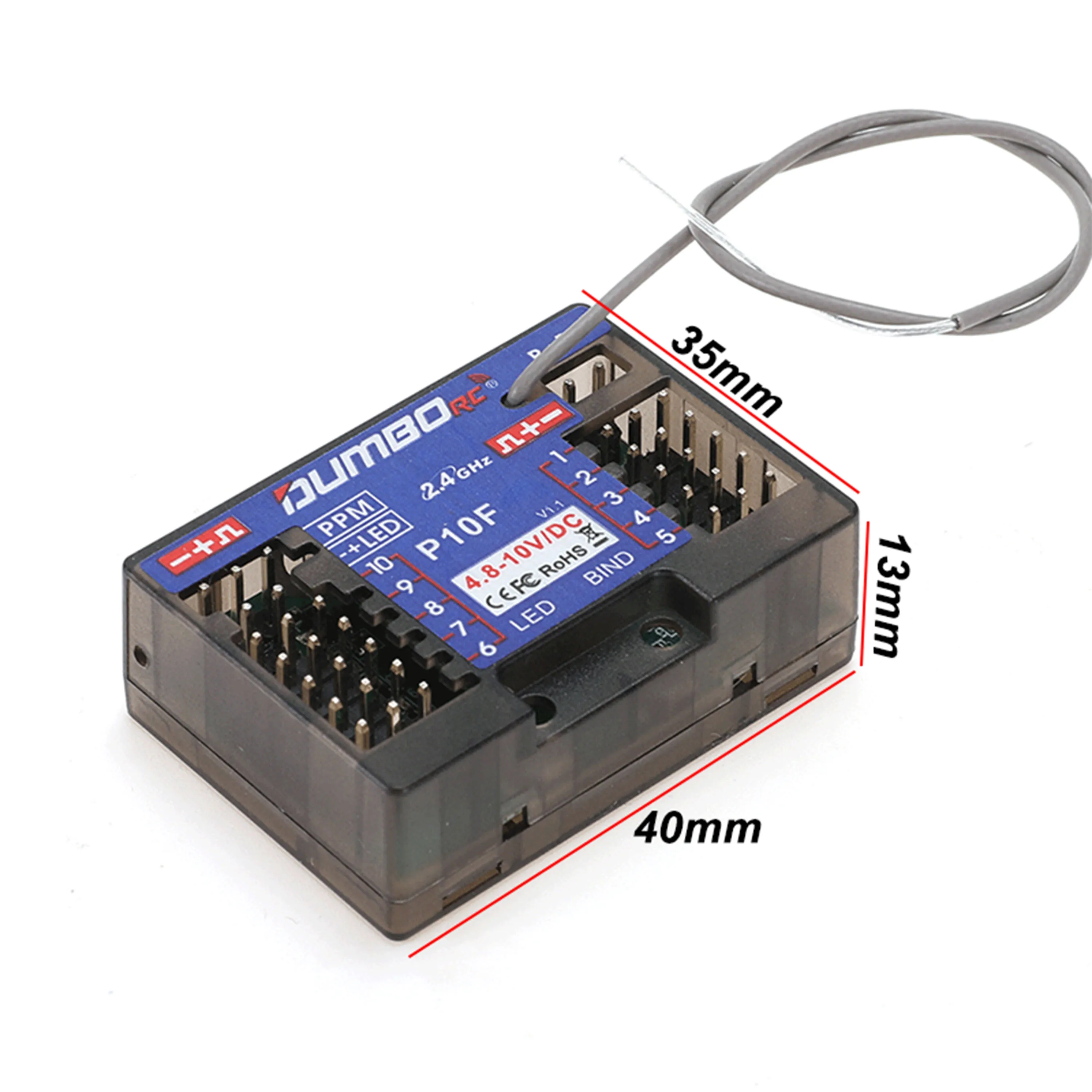DUMBORC 10CH 2.4G P10F P10FG G - مراجعة Joystick Rc Drone وسعره