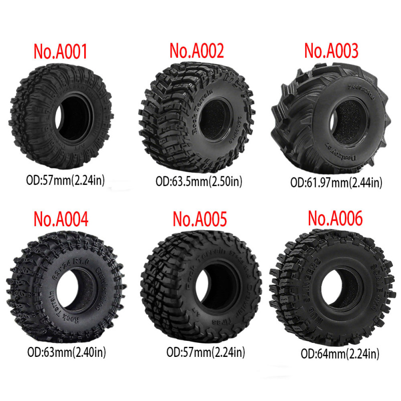 4PCS 1.0inch 57-67mm RC Crawle - مراجعة Rc Rock Crawler وسعره