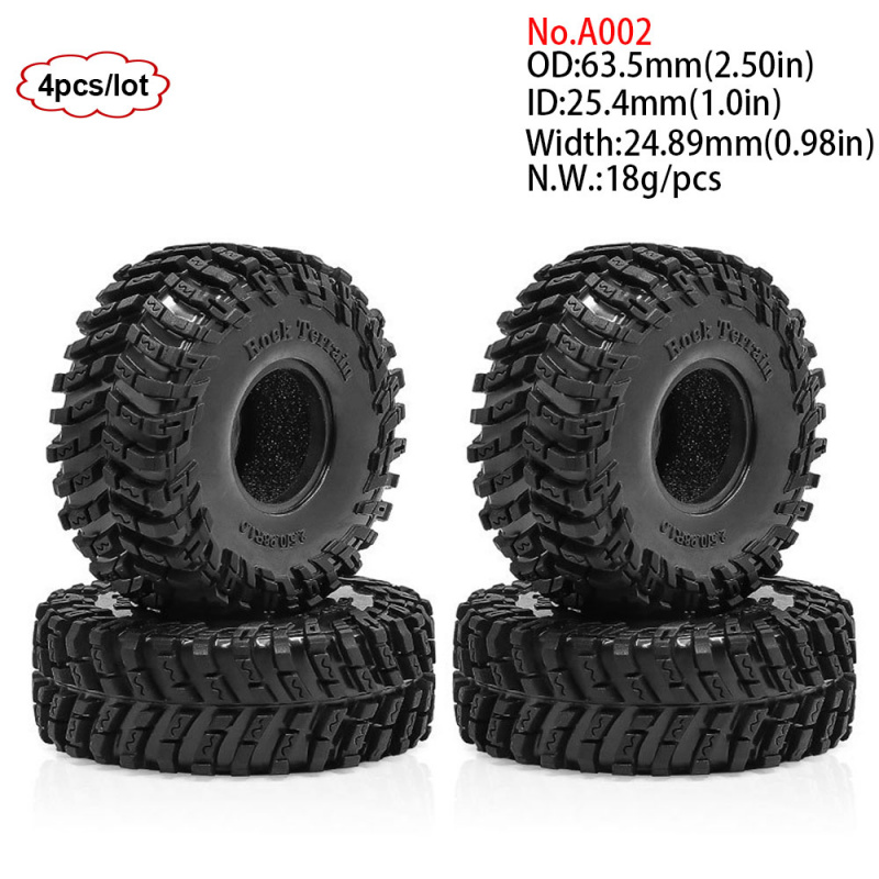4PCS 1.0inch 57-67mm RC Crawle - مراجعة Rc Rock Crawler وسعره
