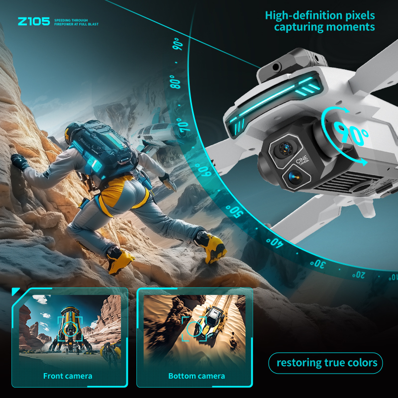 New Z105 RC Drone 8K Professio - مراجعة Drone Rc Game وسعره