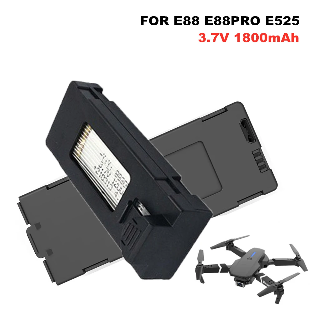 E88 Drone Battery 3.7V 1800mAh - مراجعة Drone Rc Game وسعره