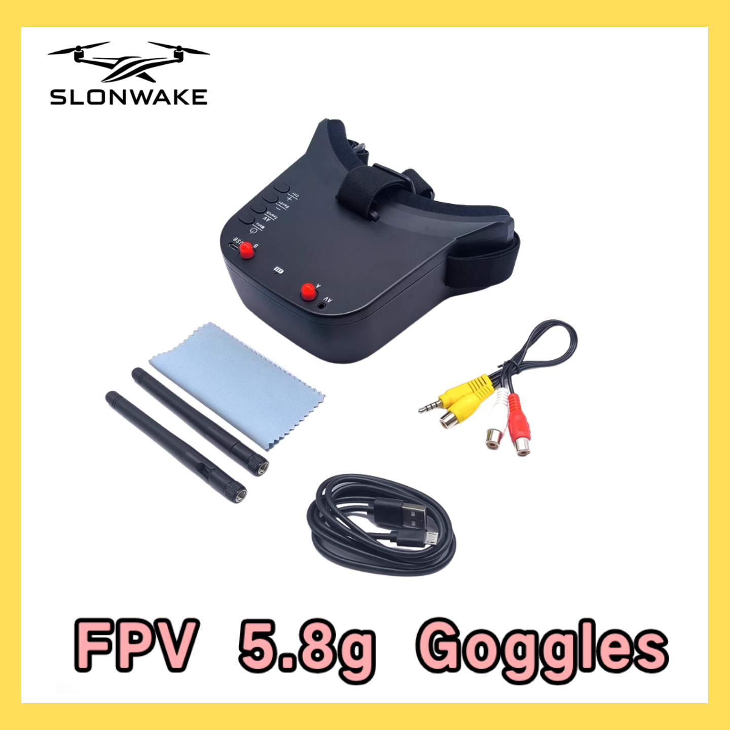 SLONWAKE 5.8G 48CH FPV 400mw V - مراجعة Drone Rc With Camera وسعره