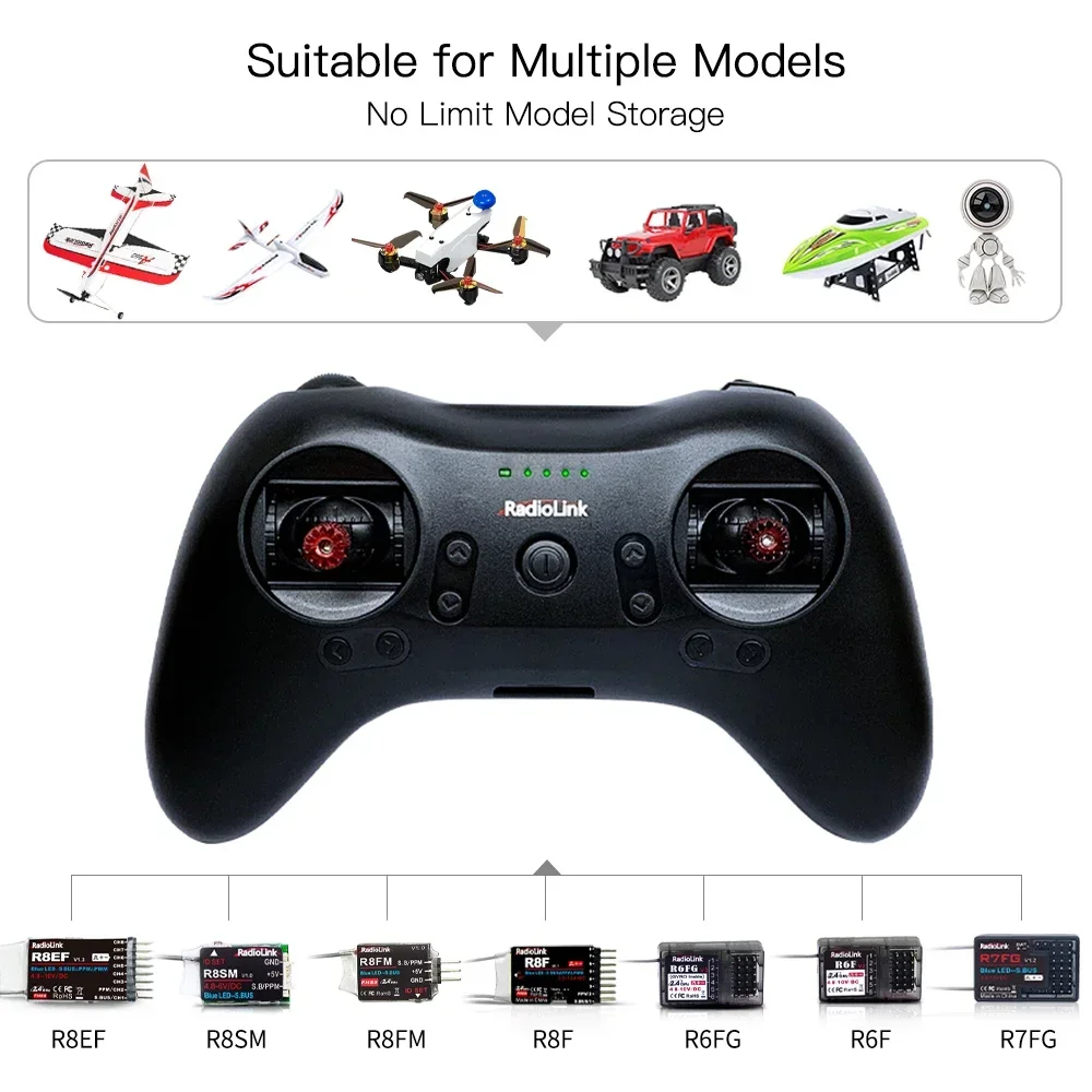 Radiolink T8S 2.4G 8 Channel R - مراجعة Drone Rc Game وسعره