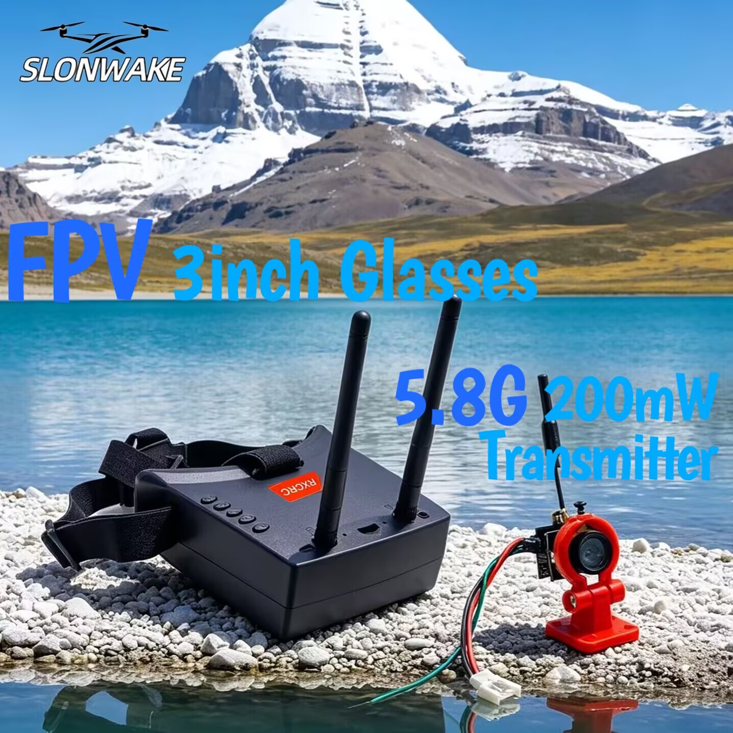SLONWAKE 5.8G Analog VTX Trans - مراجعة Drone Rc With Camera وسعره