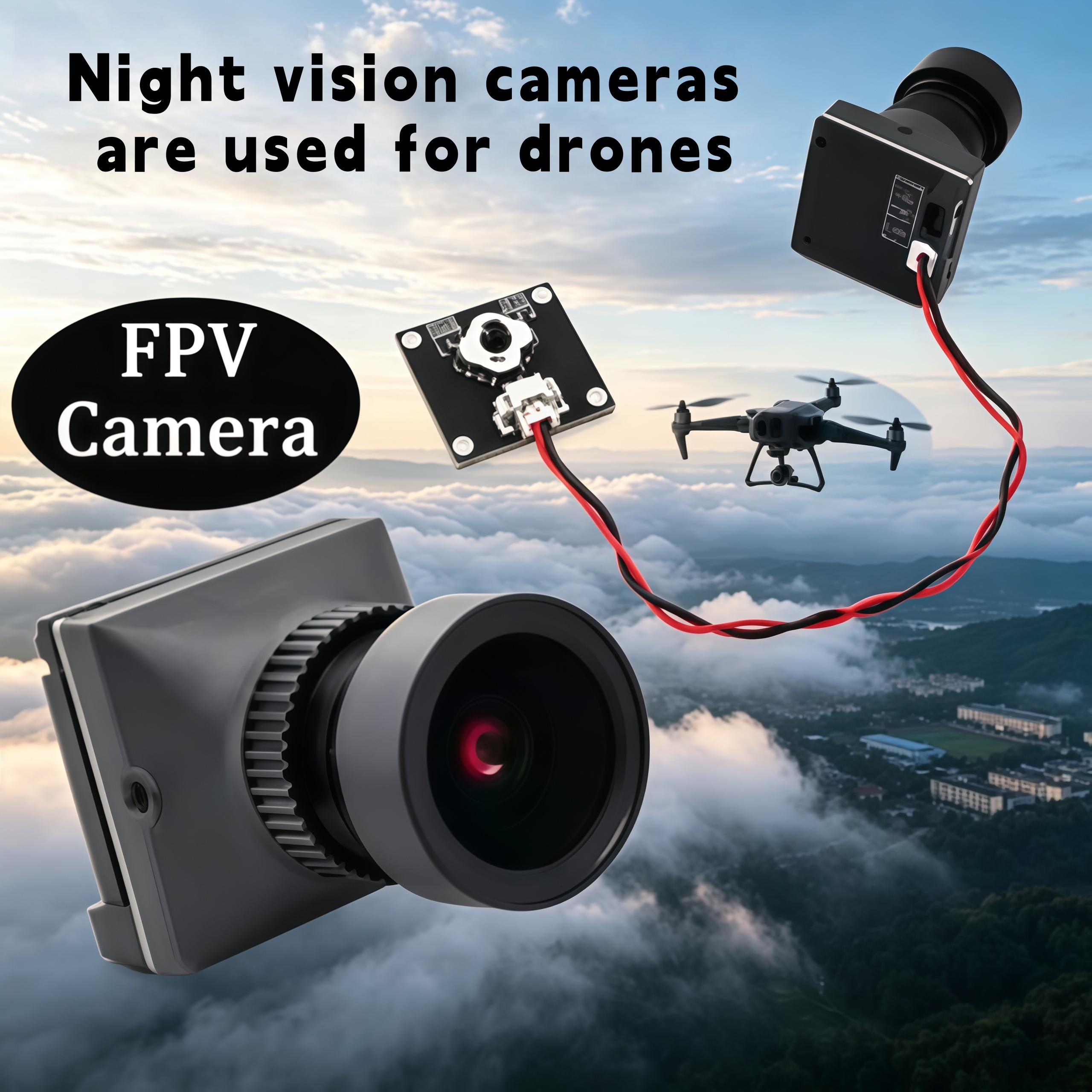1500TVL HD CADDX Snail FPV Cam - مراجعة Drone Rc With Camera وسعره