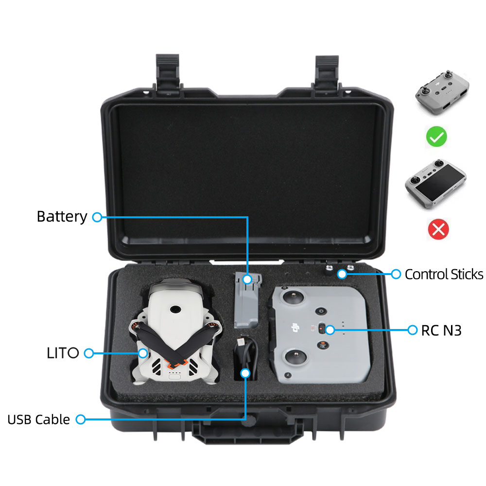 Portable Carrying Case for DJI - مراجعة Drone Dji Rc N1 وسعره