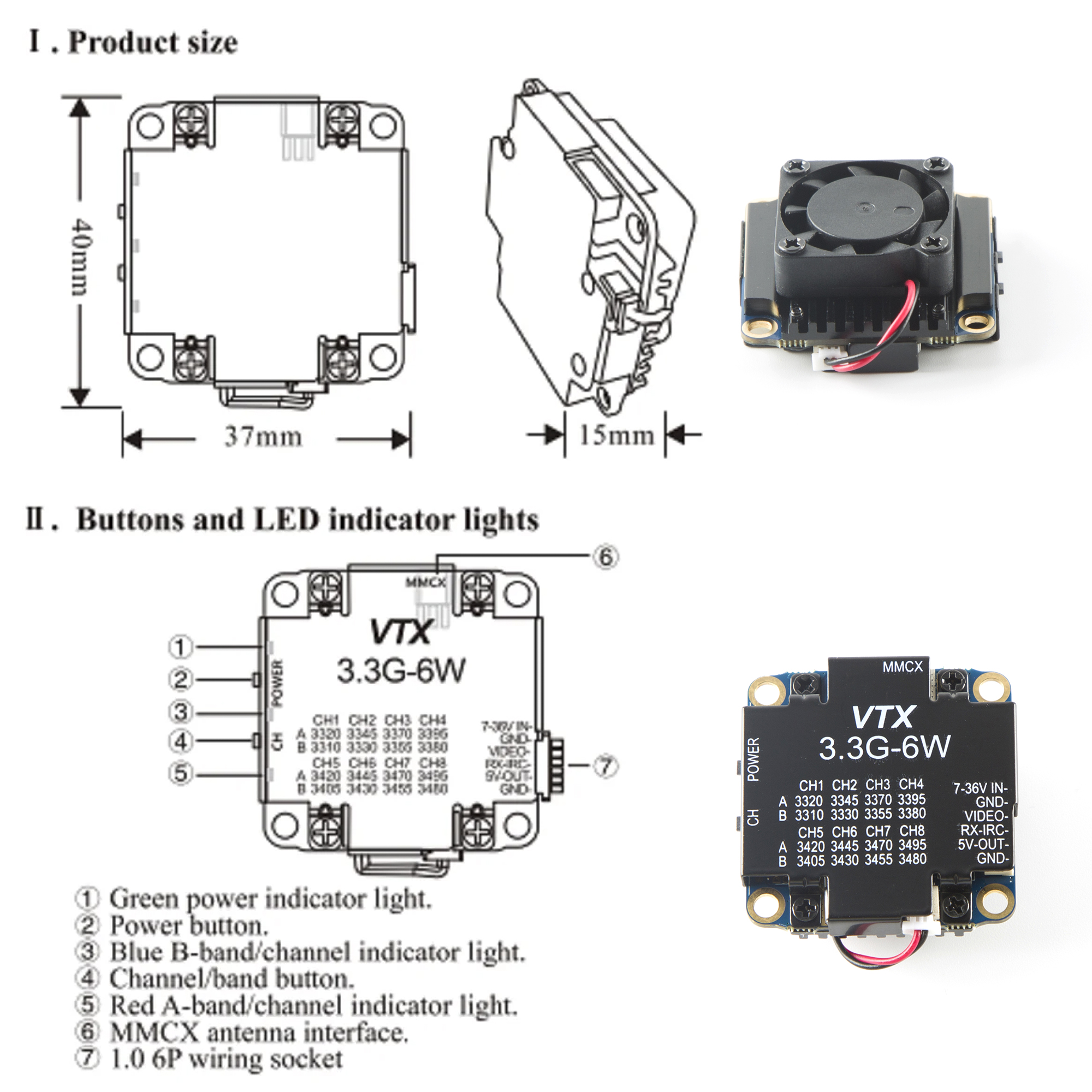 FPV Video Transmitter 3.3G 6W  - مراجعة Drone Rc Remote وسعره
