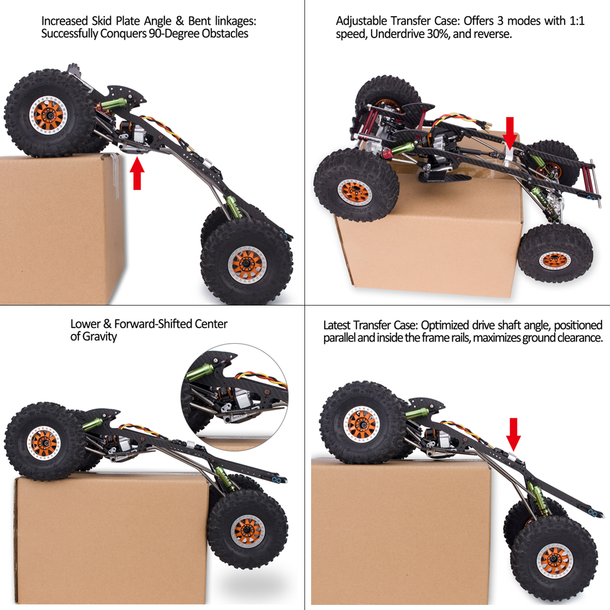 Carbon Fiber LCG Chassis Kit w - مراجعة Rc Rock Crawler وسعره
