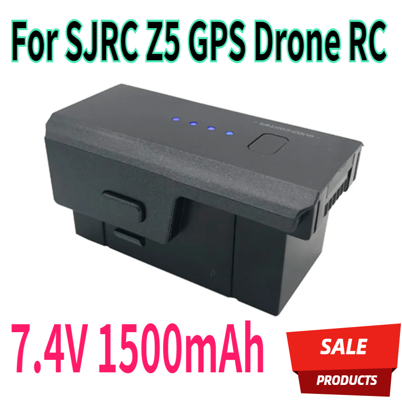 7.4V 1500mAh Lipo Battery for  - مراجعة Drone Sjrc وسعره