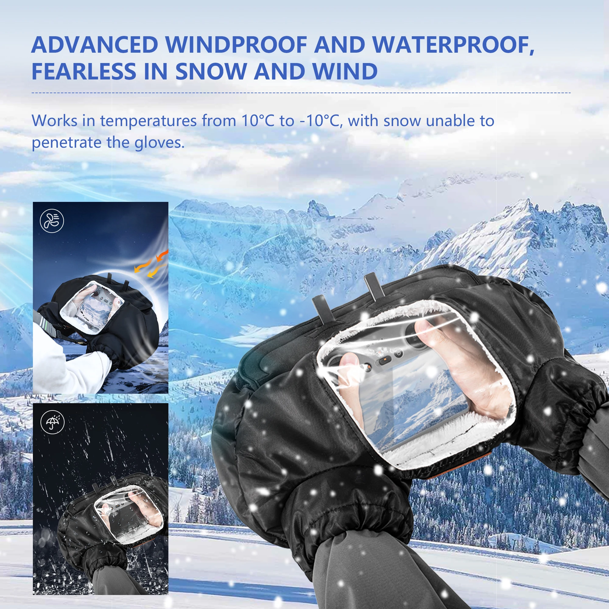 Winter Warm Gloves Drone Fligh - مراجعة Drone Udi Rc وسعره